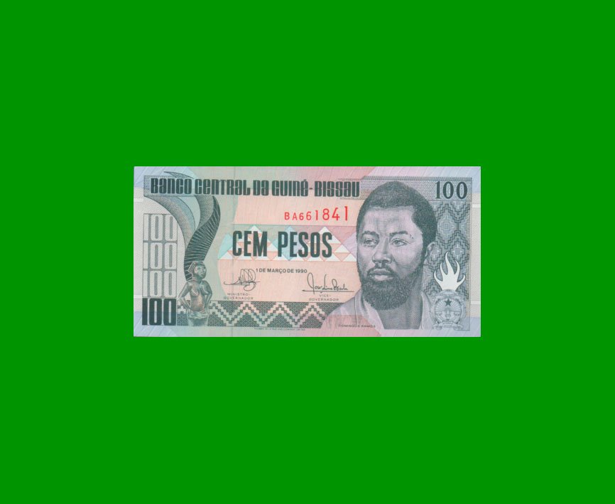 BILLETE DE GUINEA BISSAU 100 PESOS, PICK 11, ESTADO SIN CIRCULAR
